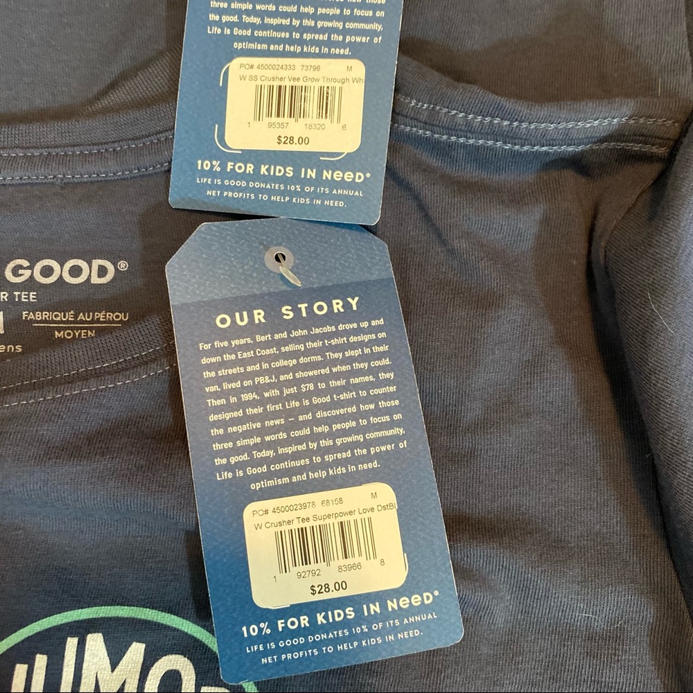 Life is Good Bundle (2) Short Sleeve Tee Shirts M - Picture 7 of 9